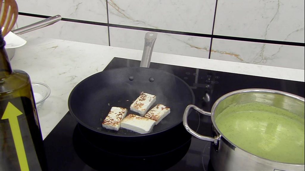 Elaboración de la crema de calabacín: