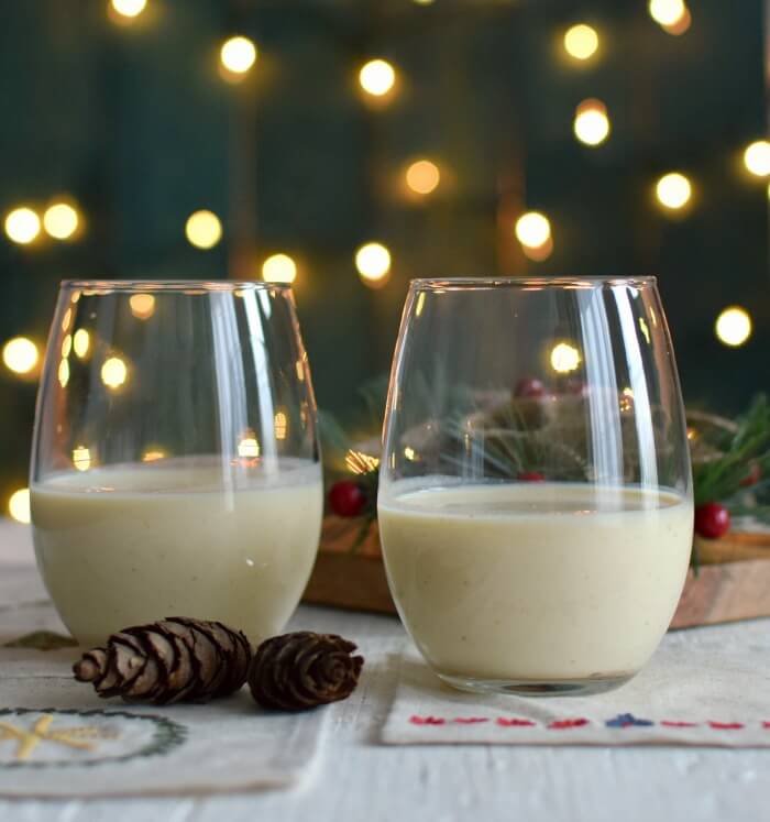 Ponche navideño de frutas sin alcohol