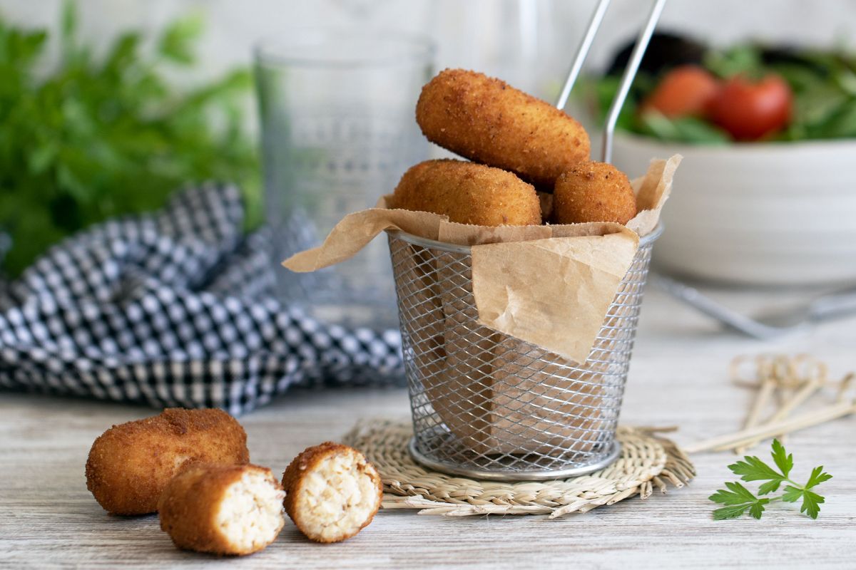Croquetas de gambas para Navidad