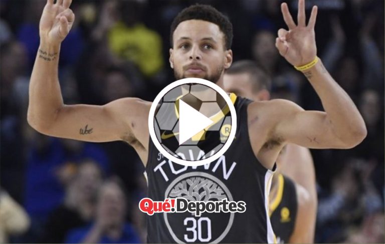 Stephen Curry practicando su increíble nuevo tiro