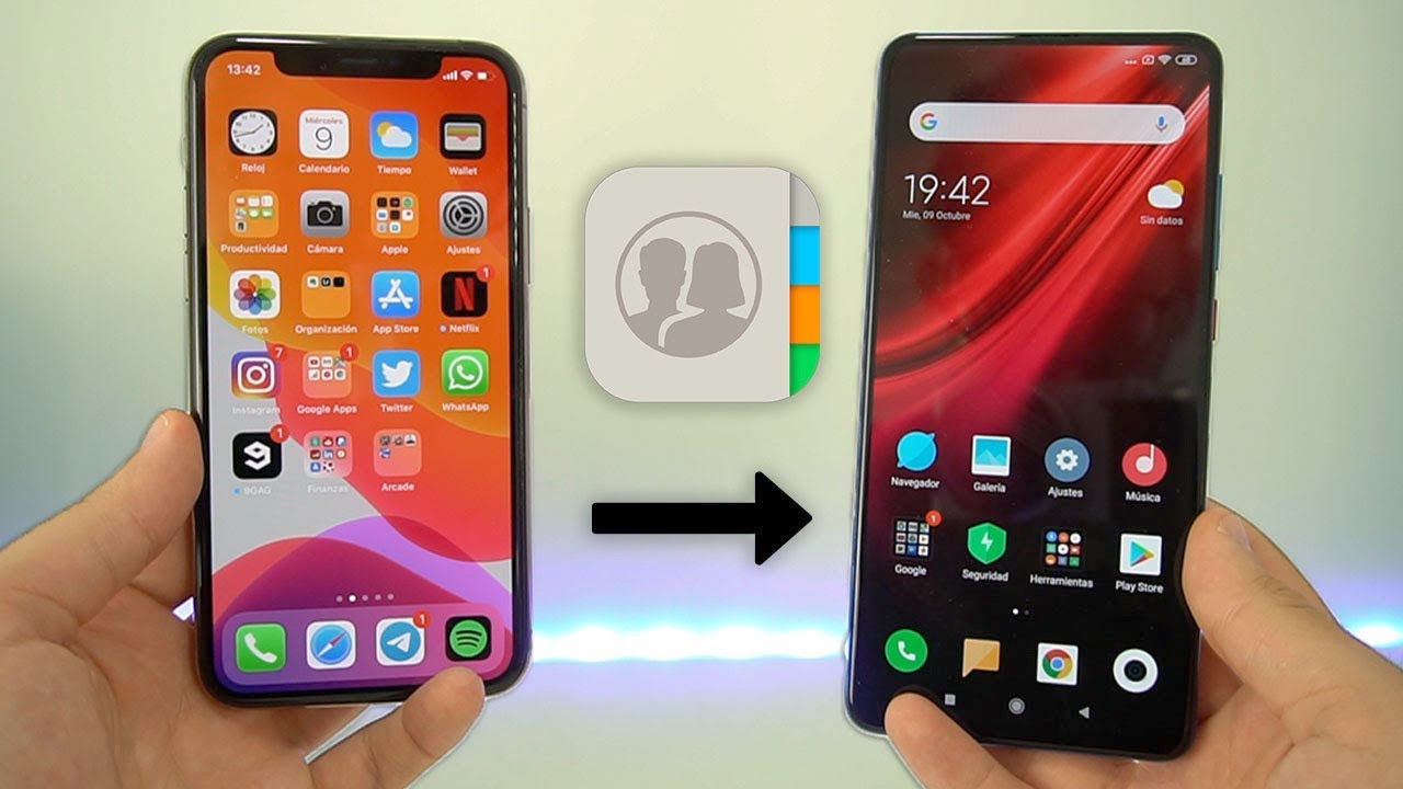 Exportar los contactos