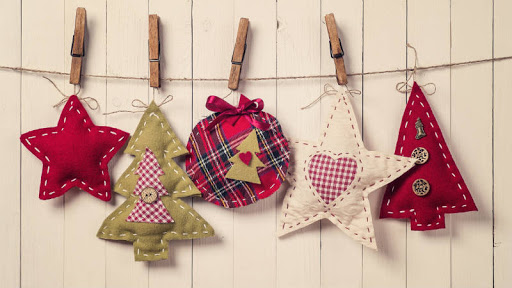 Bellas guirnaldas con fieltro