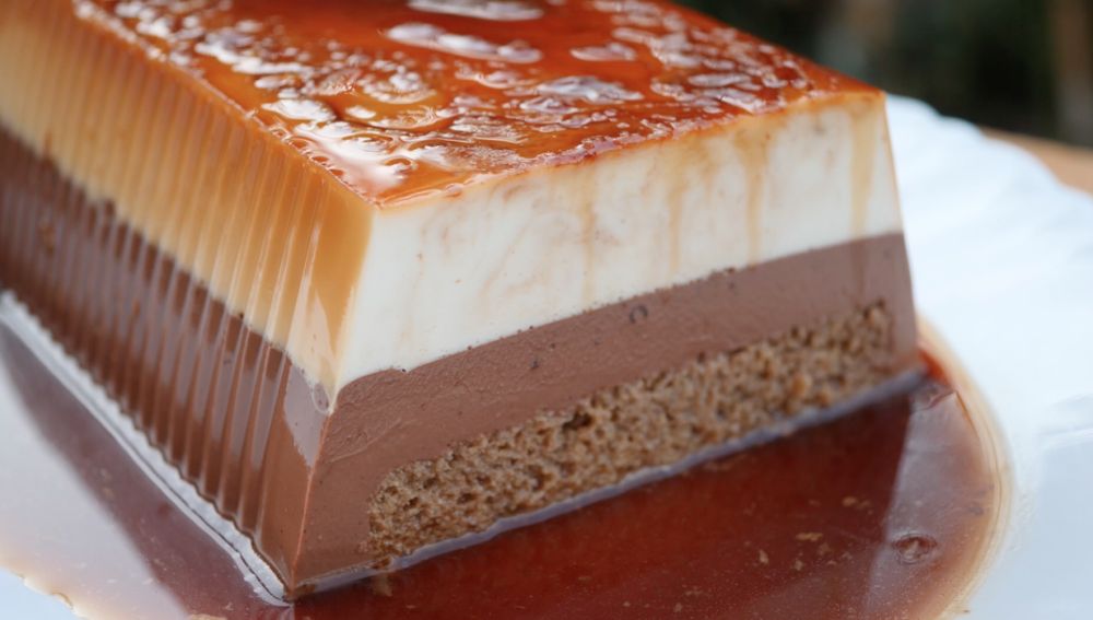 ¿Cómo preparar flan de dos chocolates?