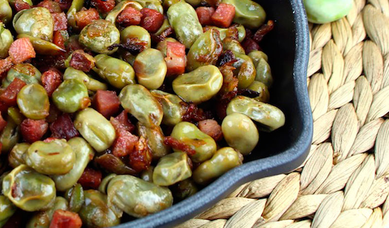 Elaboración de las habas