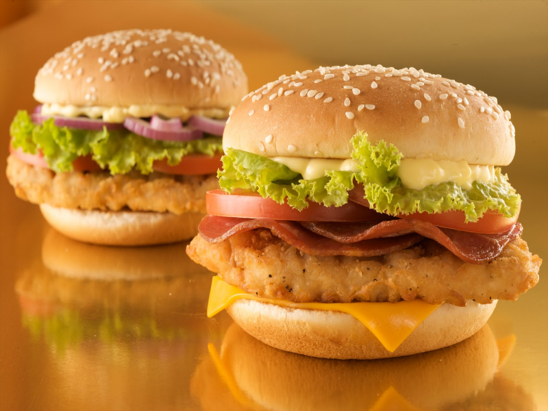 hamburguesas de pollo