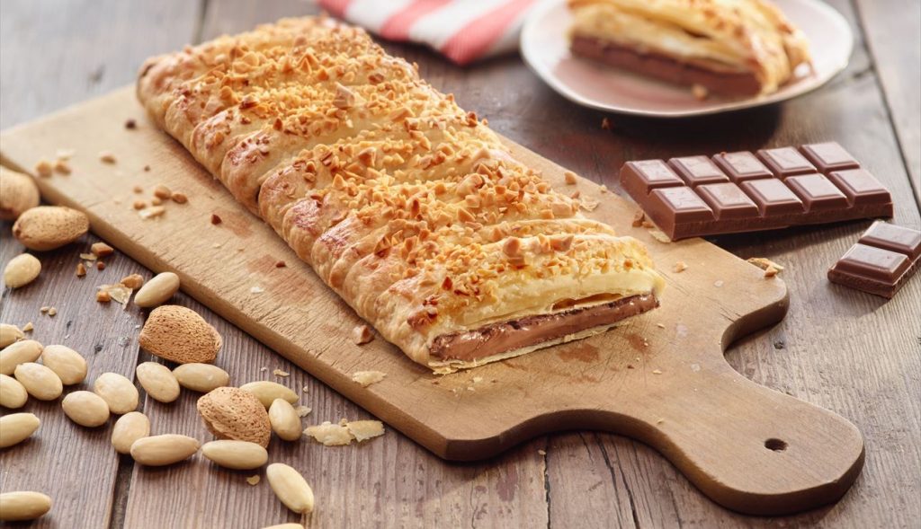 Preparación de la masa de hojaldre de chocolate