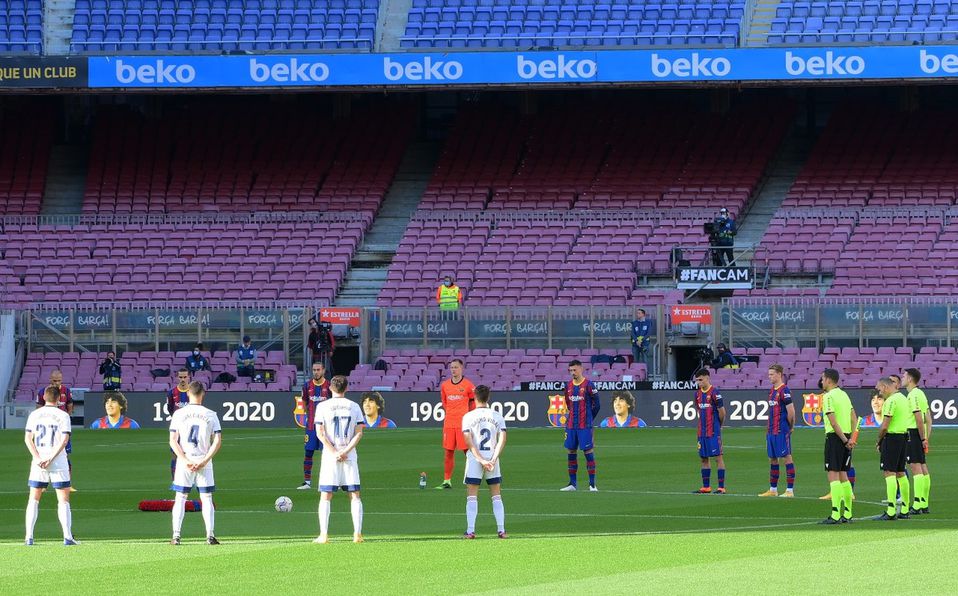 homenaje camp nou diego maradona