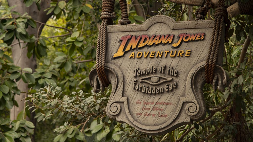 Una atracción de Indiana Jones en uno de los parques temáticos de Disney.