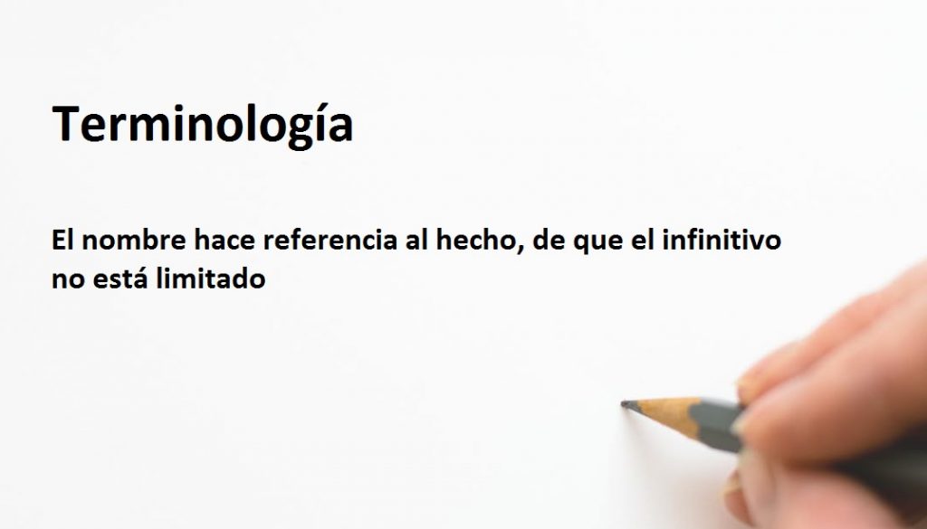 Qué es un infinitivo 1 Terminología de infinitivo