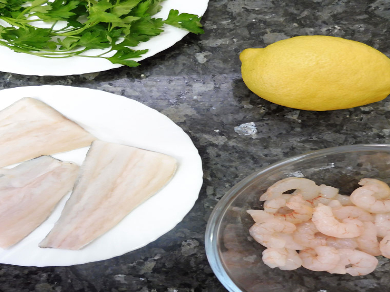 ingredientes para preparar el bacalao