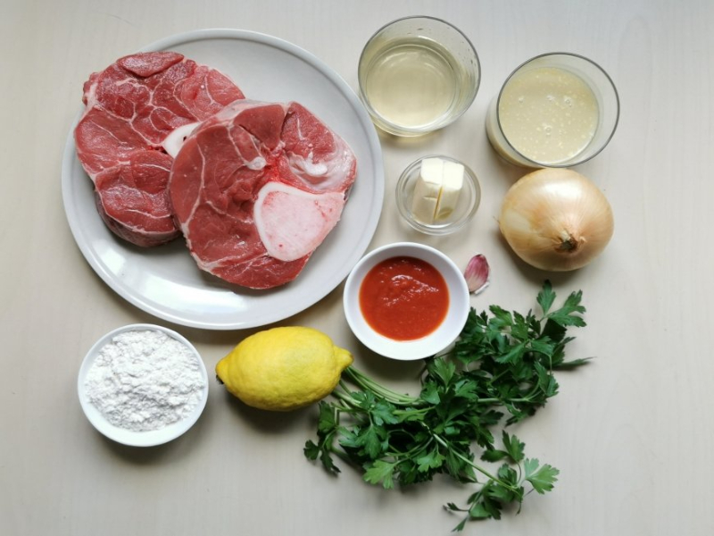 ingredientes que se utilizan ossobuco en la olla