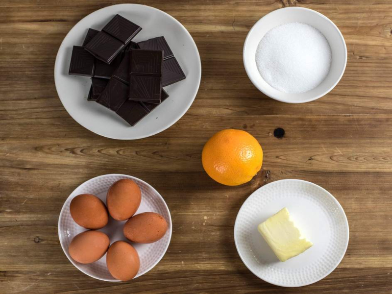 ingredientes de los mousse de chocolate