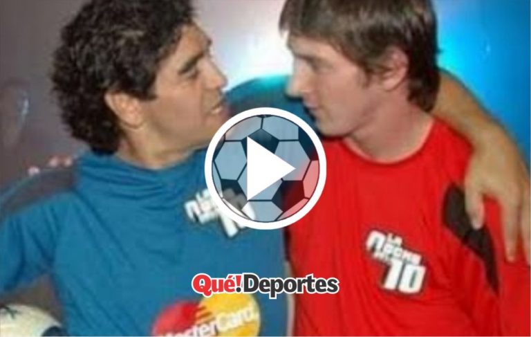 El día que Messi y Maradona compartieron campo de juego juntos