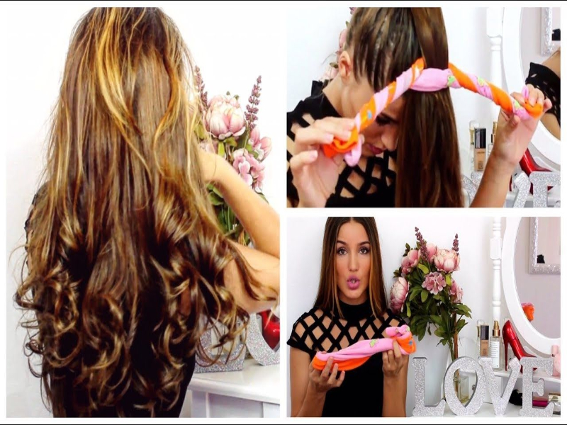 Cómo ondularte el pelo con tus calcetines (limpios) 1 materiales que se necesitan para ondular tu pelo