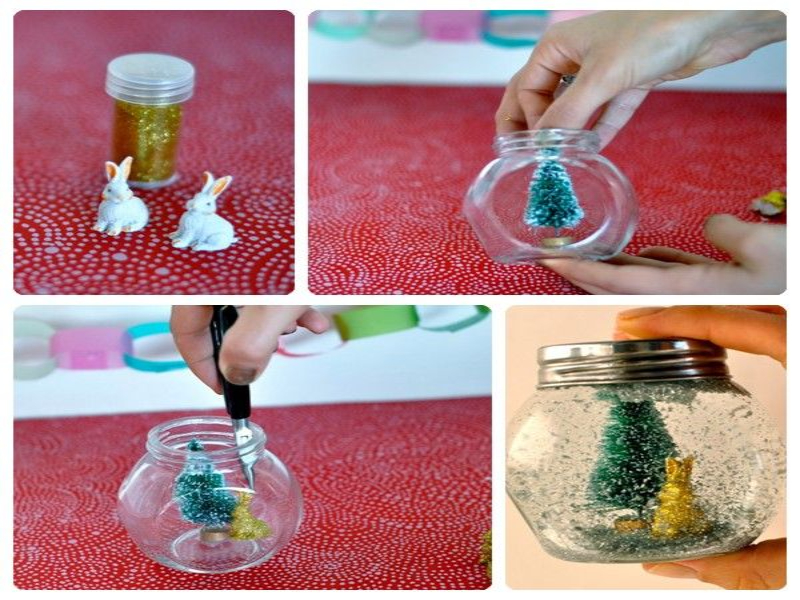 Cómo hacer tus propias bolas de navidad 4 otra forma de elaboración