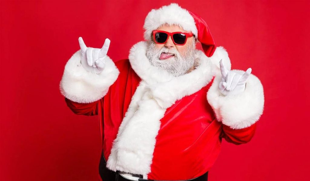 Papá Noel dice: disfruta la Navidad.