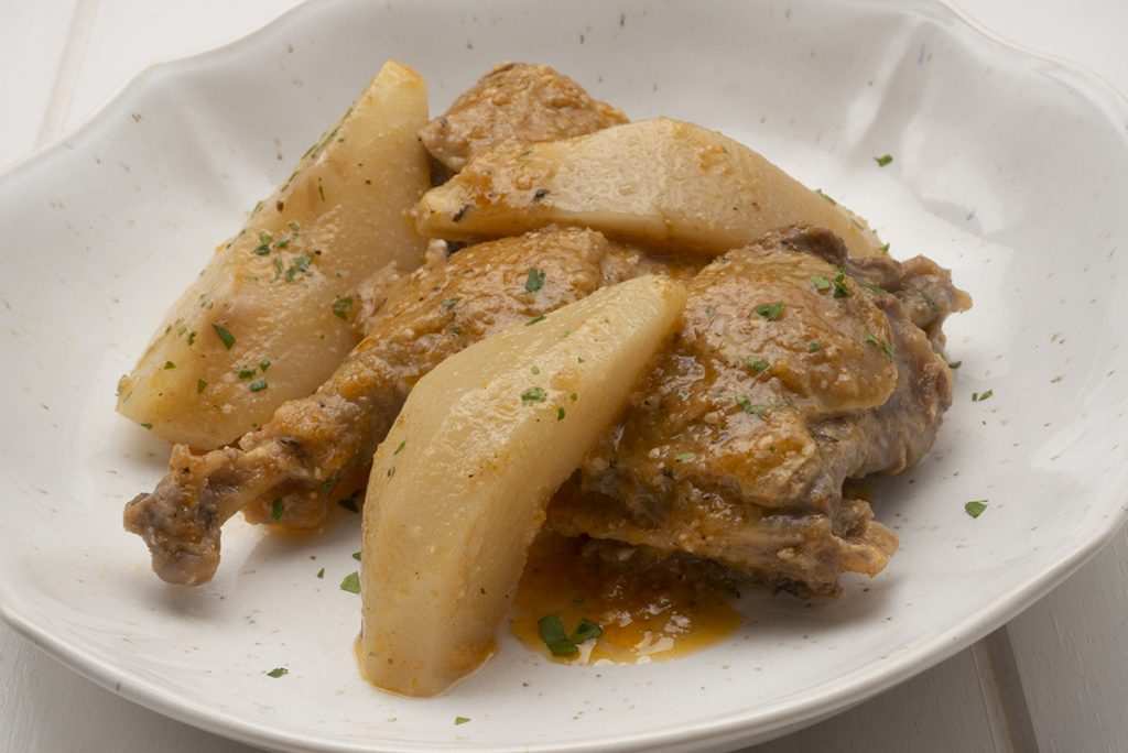 Tu receta del pato con peras ha de triunfar en estas fiestas.