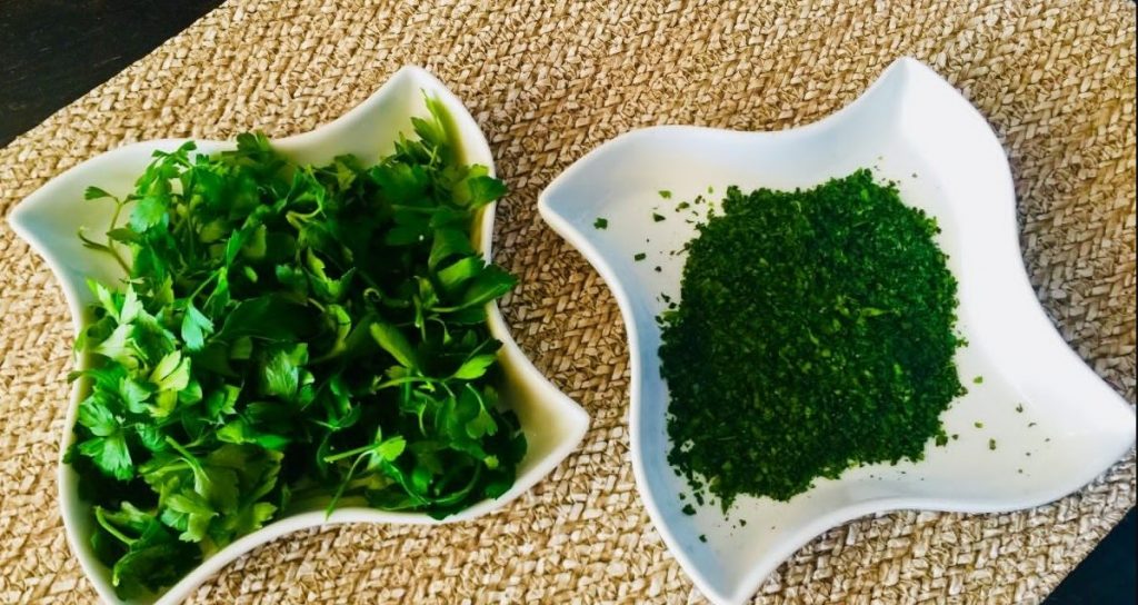 Conserva el perejil  ya picado