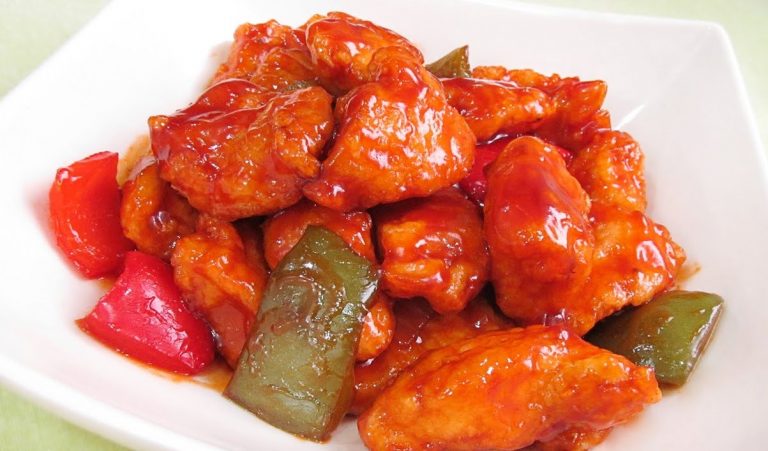 Cómo hacer la receta original de pollo agridulce chino