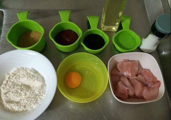 Paso a paso de la preparación del pollo agridulce