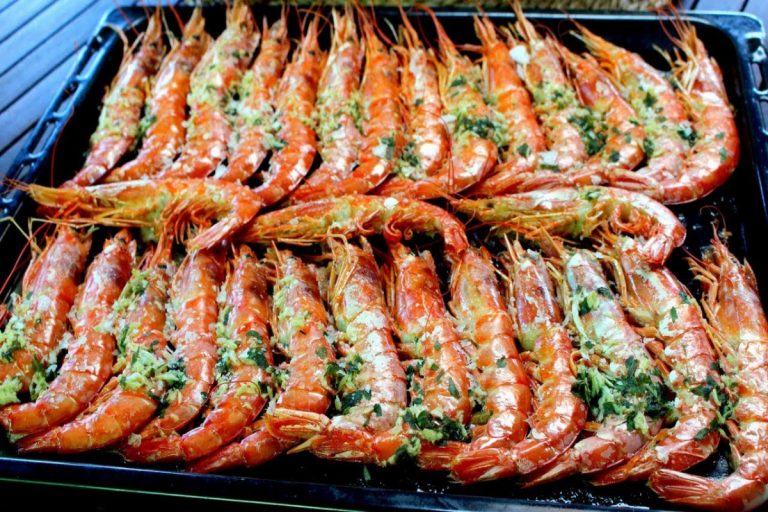Cómo hacer gambas y langostinos al horno