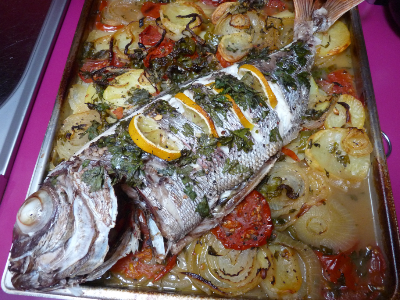 preparacion del besugo