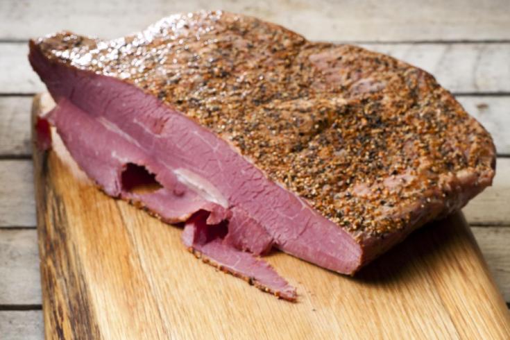 Preparación del pastrami