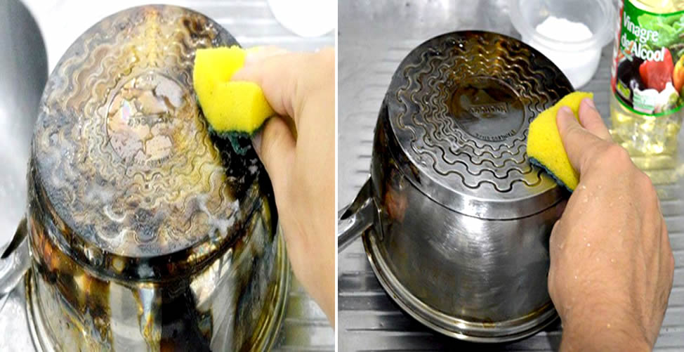 productos utilizados para limpiar olla