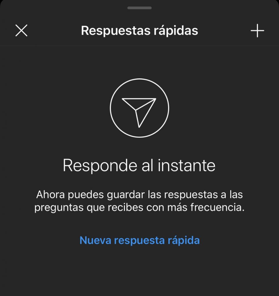 Las repuestas rápidas de Instagram