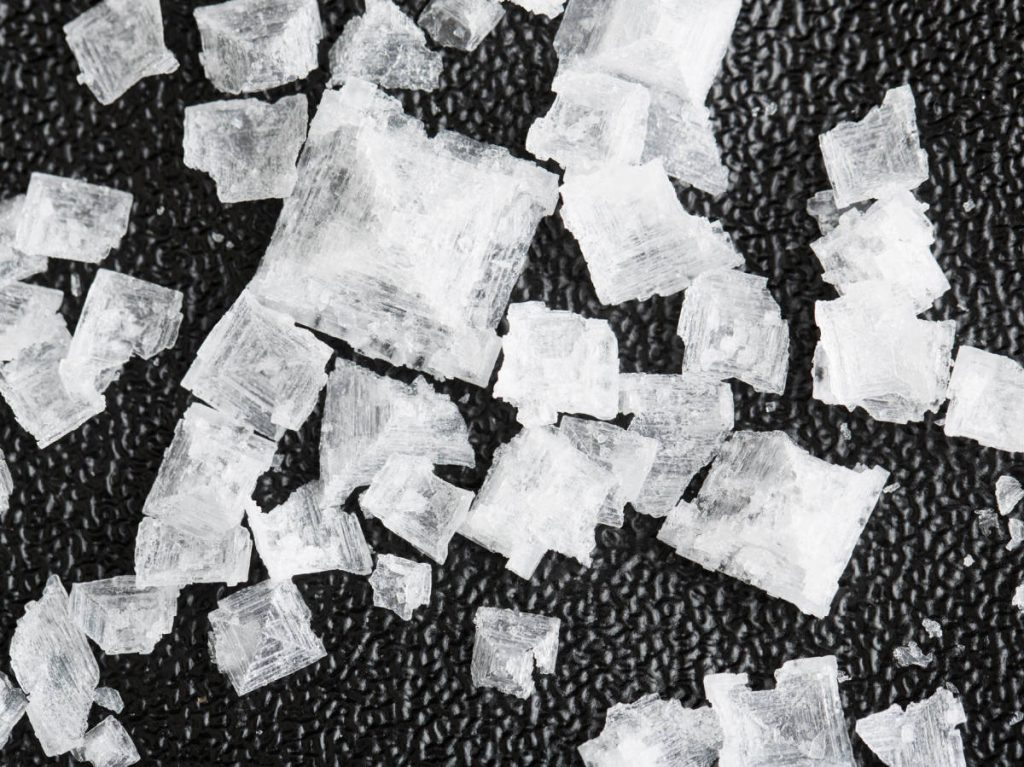 La sal en escamas también está de moda.