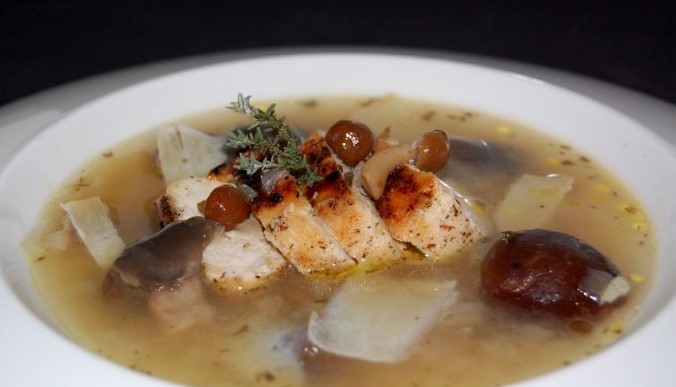 Cocinar setas: 6 formas de hacerlo 1 Sopa de setas y pollo