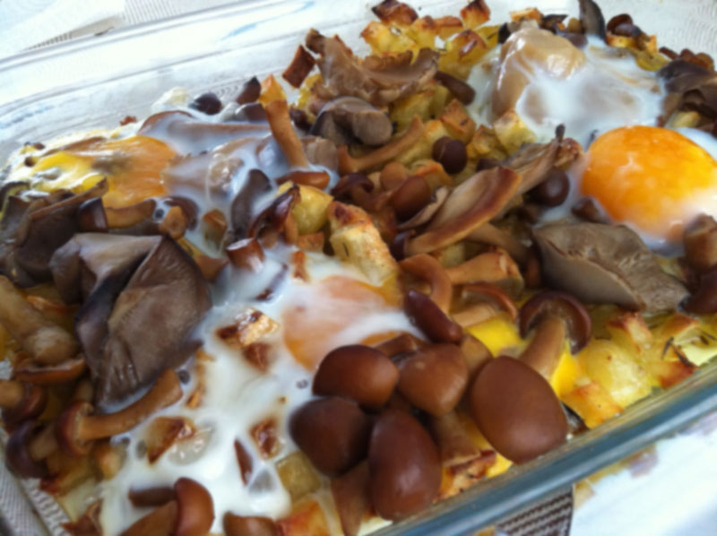 Cocinar setas: 6 formas de hacerlo 5 Setas con patatas y huevos