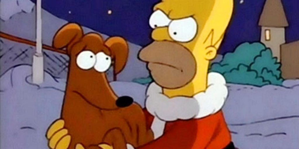 Primer episodio de Los Simpson (Navidad)