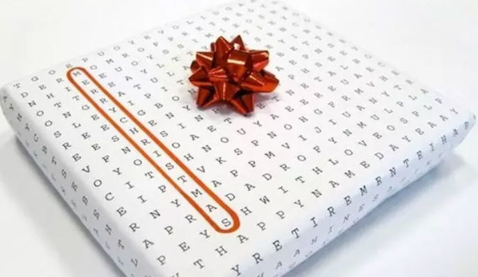Es una manera de envolver tu regalo muy orginal.