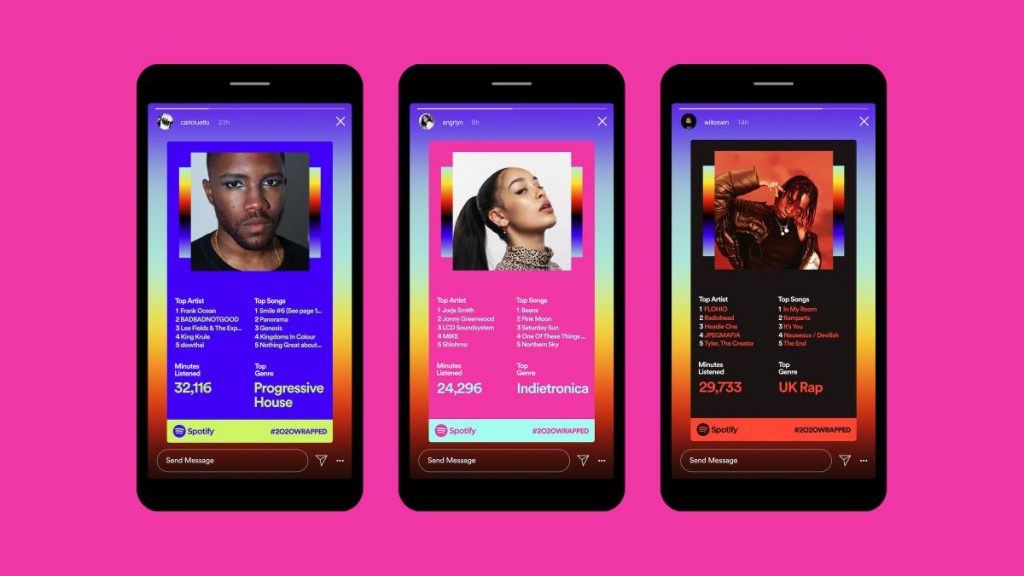 Cómo funcionan las nuevas Stories de Spotify 2 stories spotify