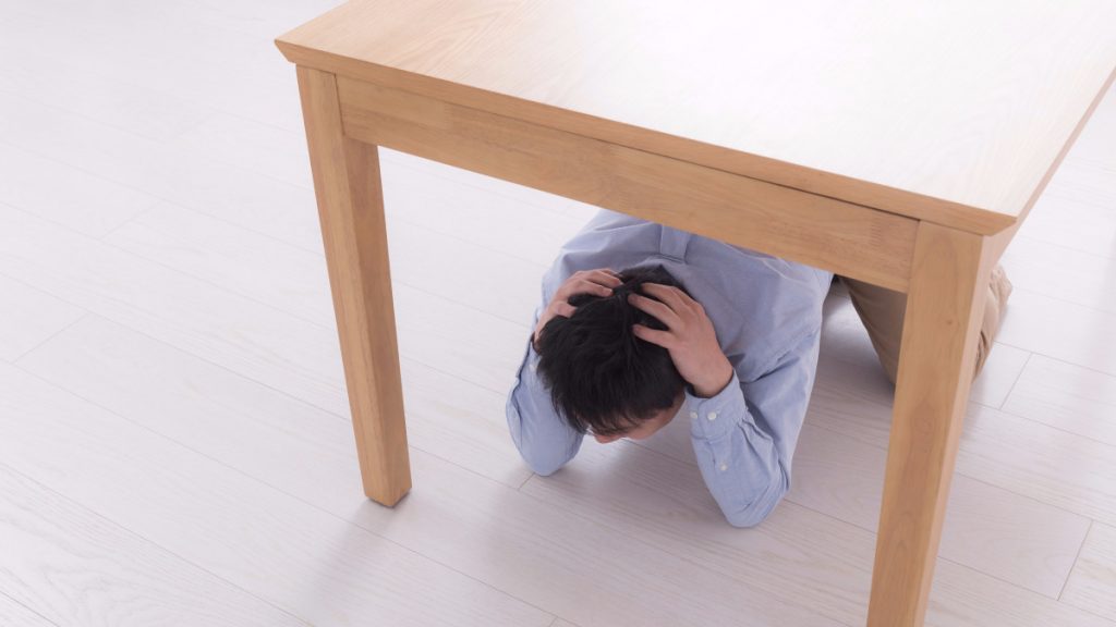 Durante el terremoto