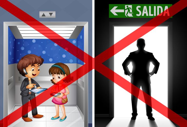 terremoto estando En el interior de un edificio