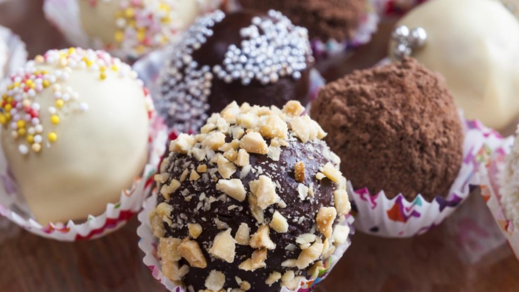 Trufas de chocolate con leche