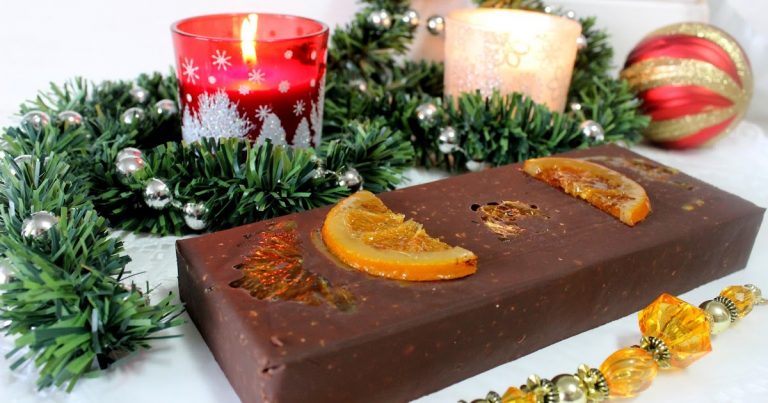 Cómo hacer un turrón de chocolate con naranja
