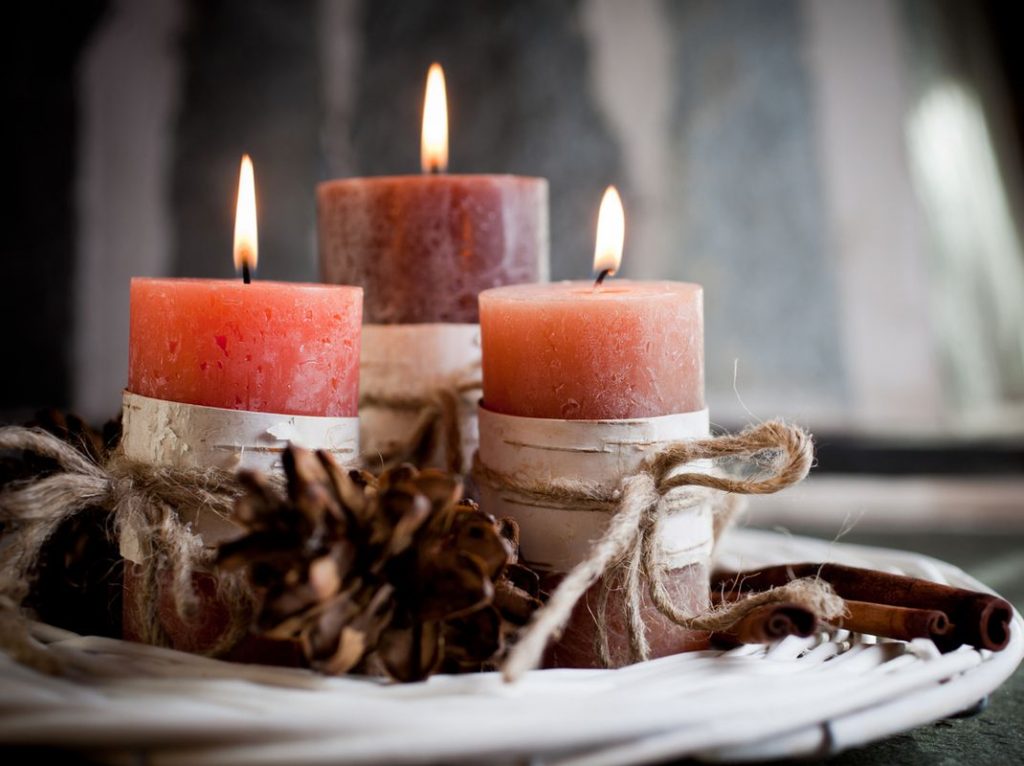 Decora el pasillo con velas