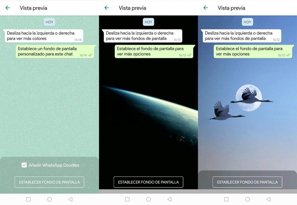 Signal no permite personalizar el fondo de pantalla de los chats, pero WhatsApp sí