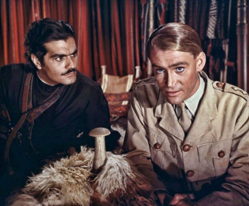 Peter O’Toole y Omar Sharif en Lawrence de Arabia