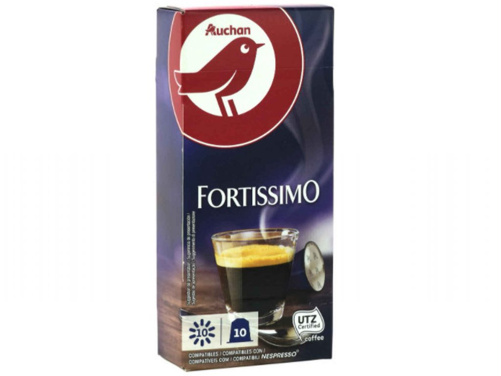 Café en cápsulas Fortissimo de Auchan