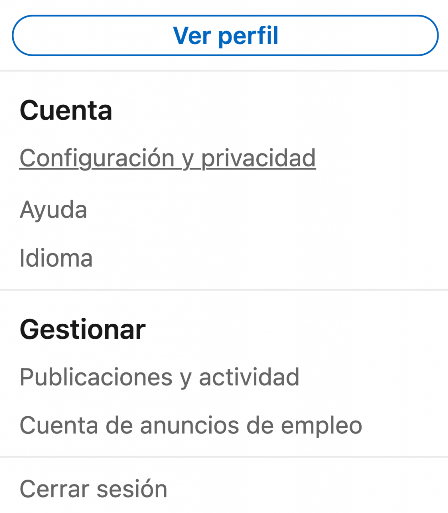 Así puedes añadir enlaces en las stories de LinkedIn 60 Configuración y privacidad