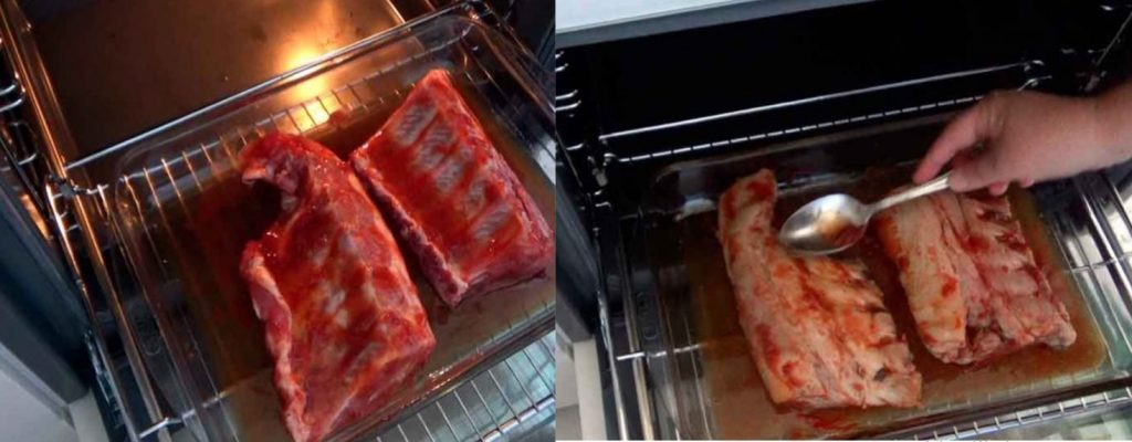 Elaboración de las costillas con Coca-Cola