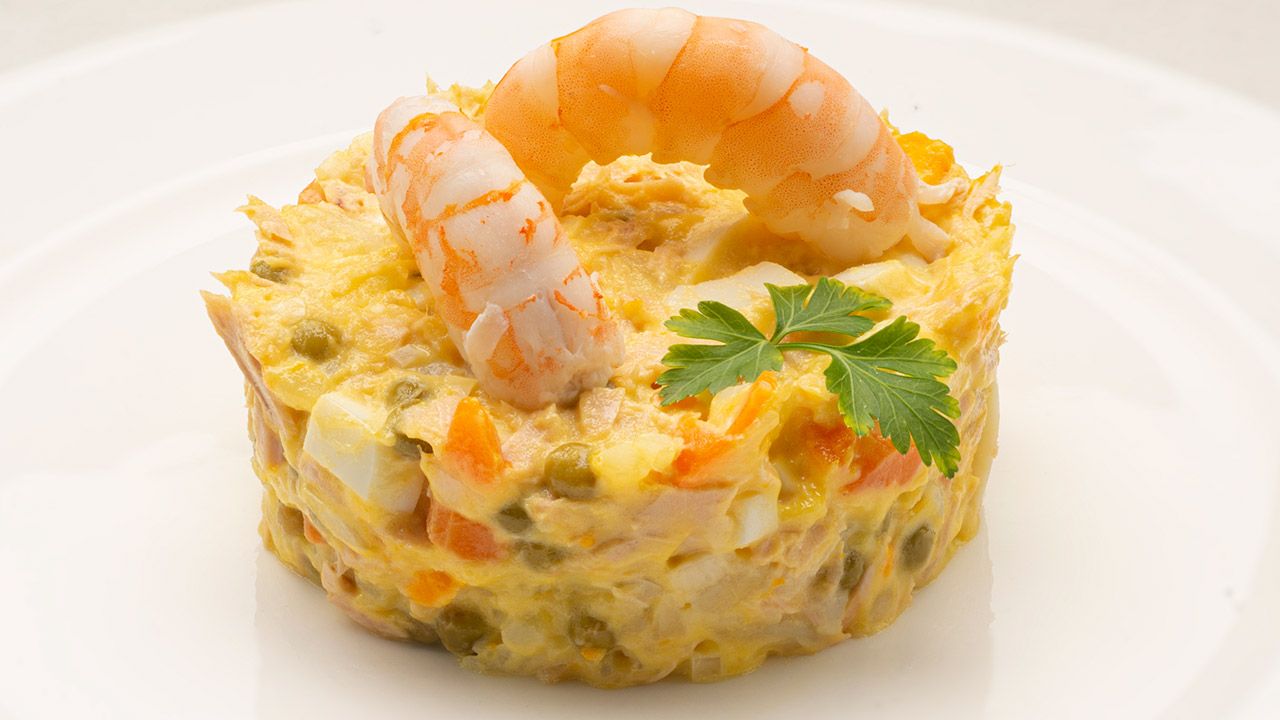 Ensaladilla de langostinos de Karlos Arguiñano