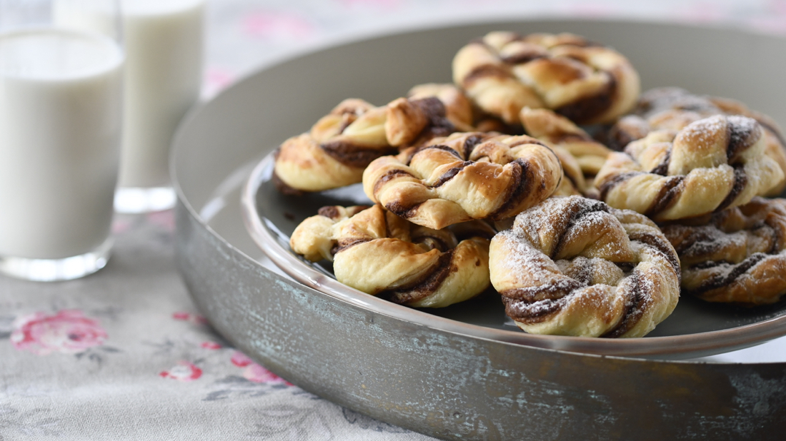 Hojaldre de Nutella fácil y rápido