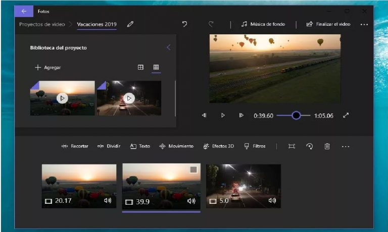 Cómo recortar un vídeo