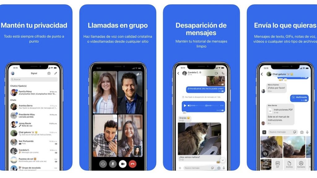 Desaparición de mensajes Signal WhatsApp