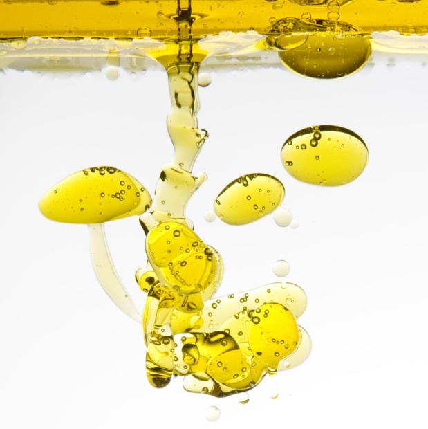 El aceite en el agua